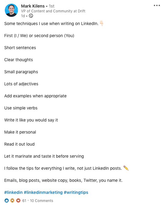 using LinkedIn 3