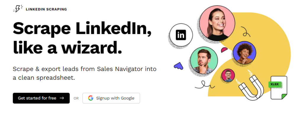 Scrape LinkedIn contacts with Wiza