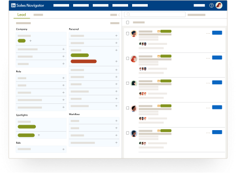 Linkedin sales navigator search filters