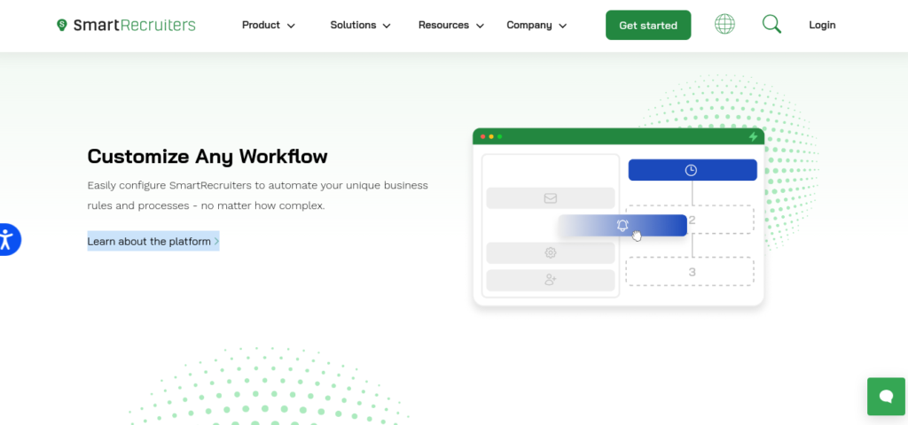 Screenshot of SmartRecruiters, a LinkedIn Recruiter alternative